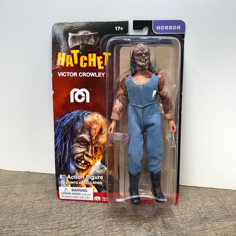 Mego Hatchet Victor Crowley 8-inch Action Figure Horror Sealed - Card Wear